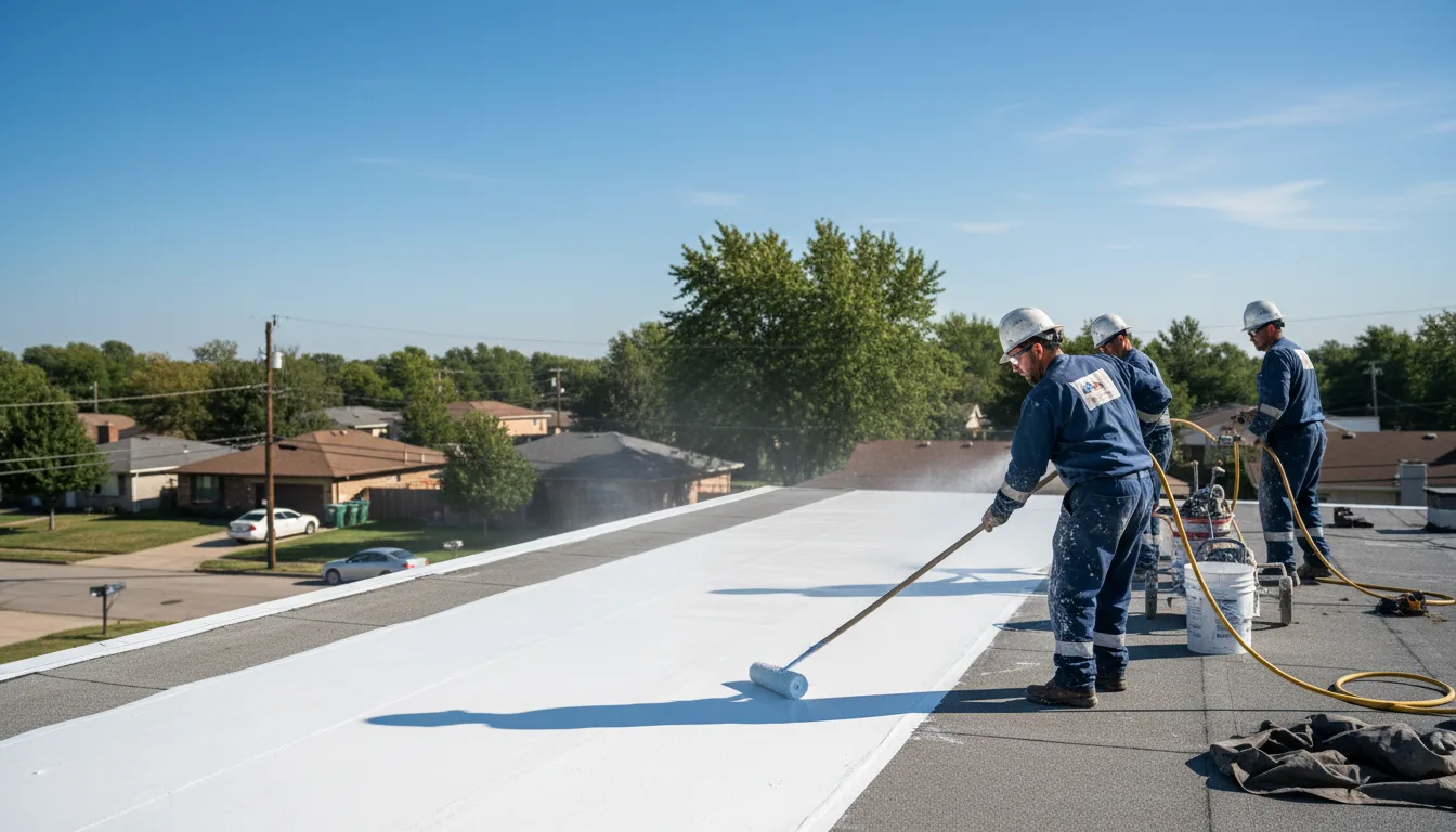 Commercial roof coating in Gillsville, GA near me